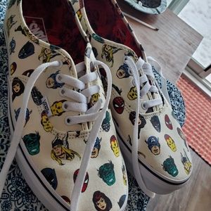Vans.  marvel shoes size 11. White